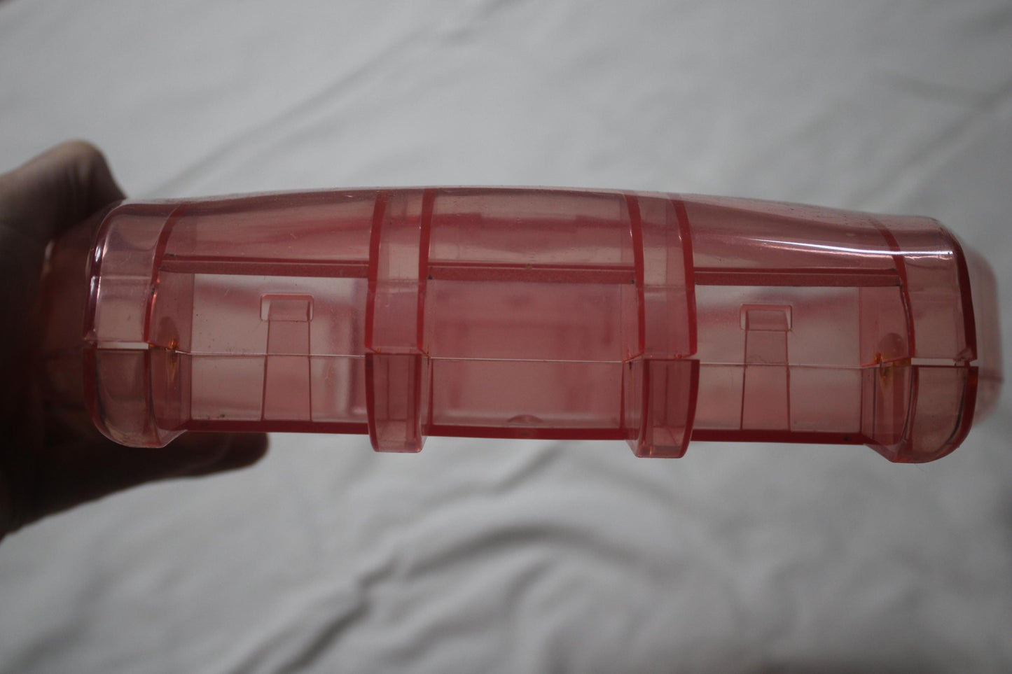 1986 and beyond early vintage and original Maxi Swatch Pink Transparent Case, Nice Used Condition