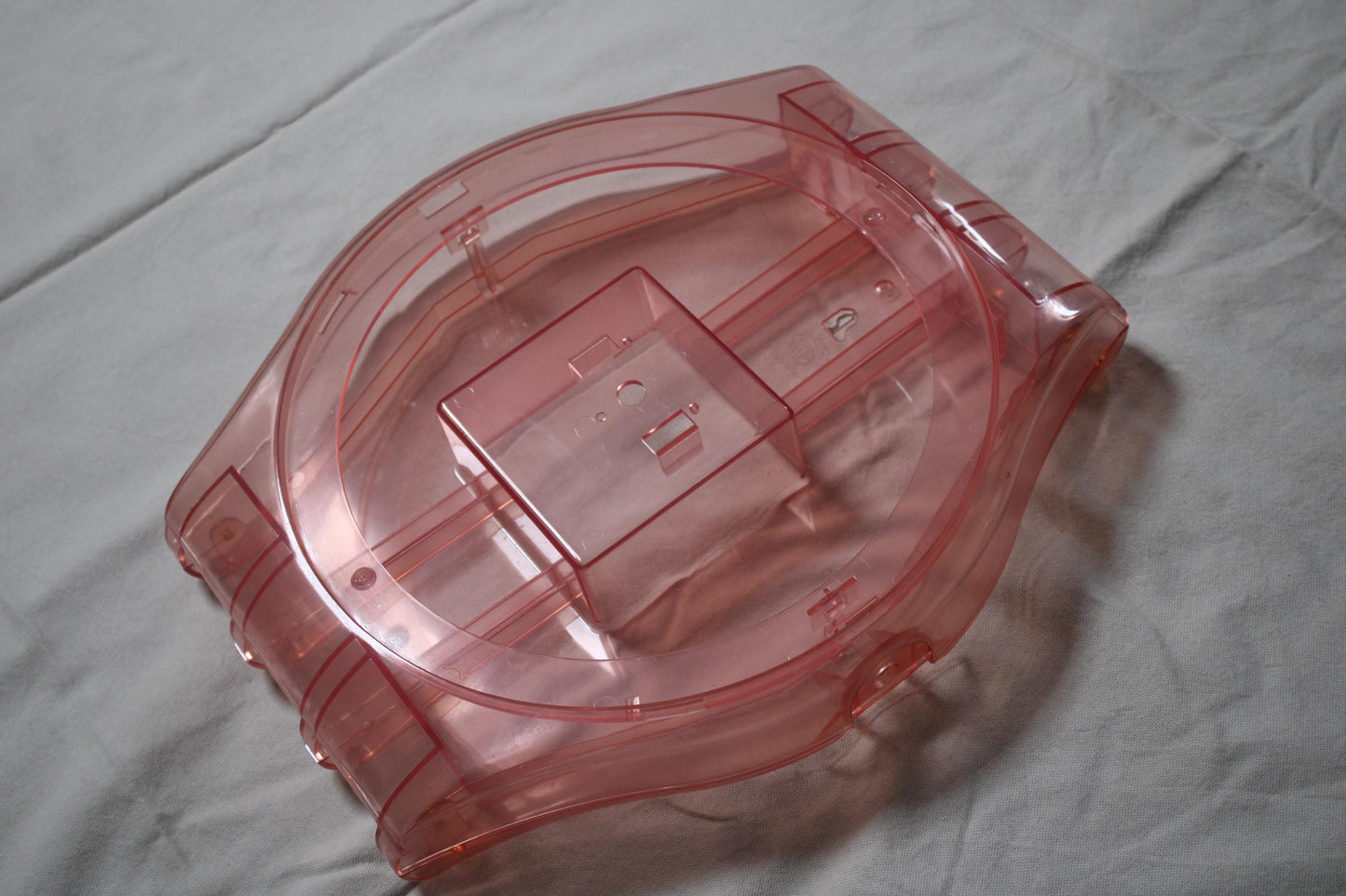 1986 and beyond early vintage and original Maxi Swatch Pink Transparent Case, Nice Used Condition