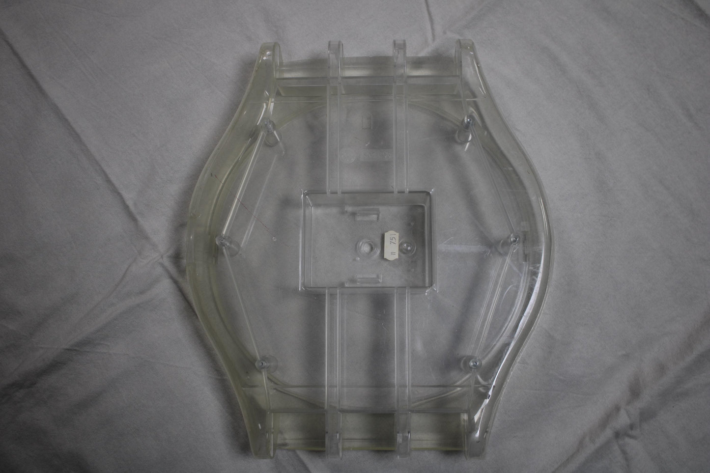 Maxi Swatch Case, Transparent, 1986 and before very early vintage and original, Usable With Minor Flaws