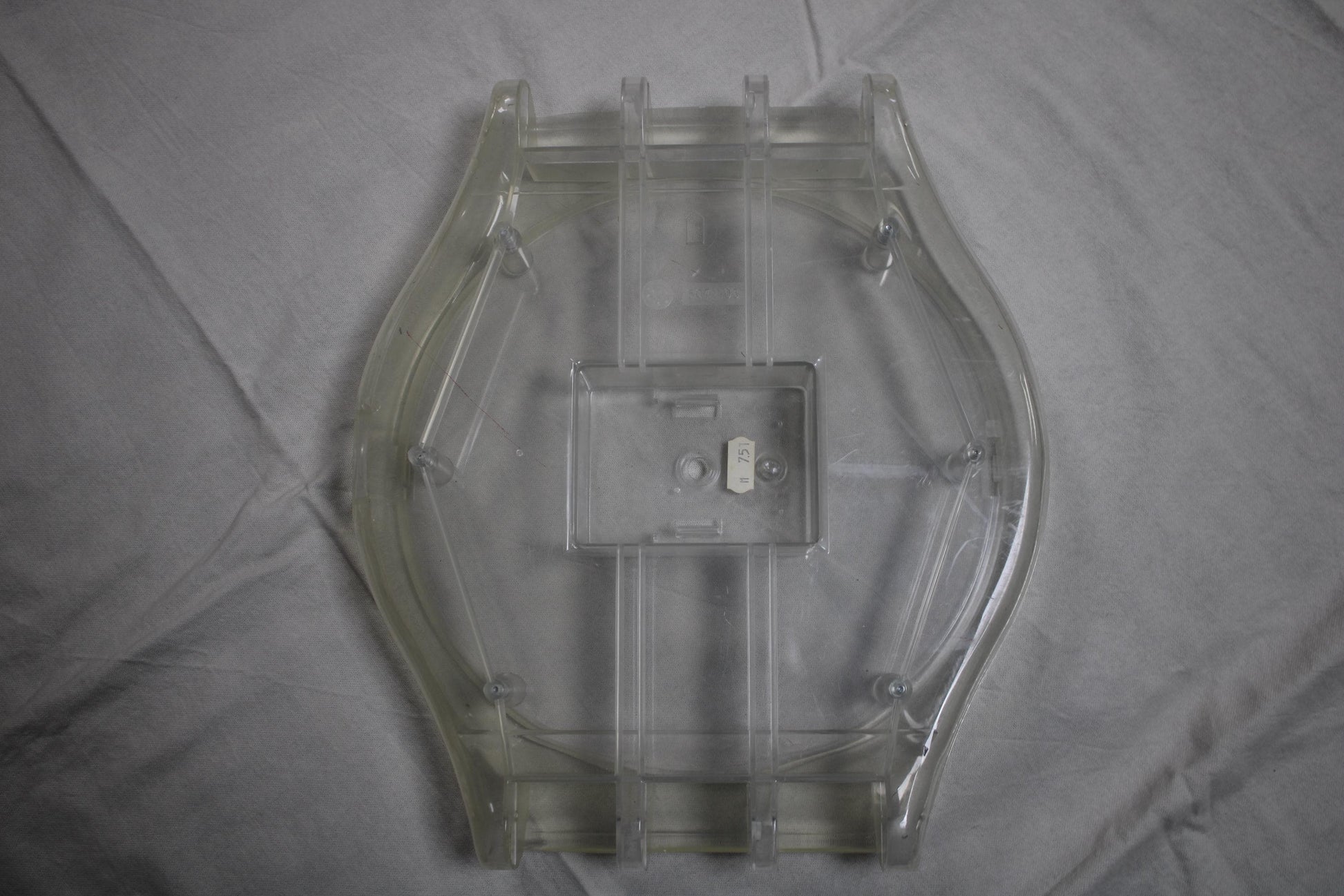 Maxi Swatch Case, Transparent, 1986 and before very early vintage and original, Usable With Minor Flaws