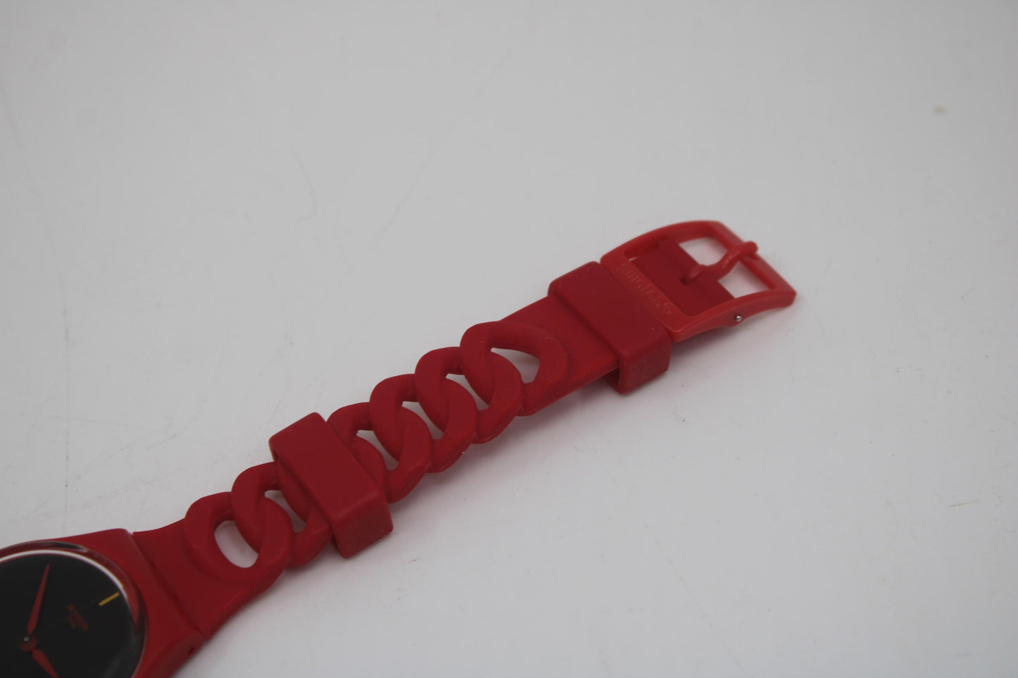 Swatch 34mm Gents, 'Cranberry Link', GR164, New Old Stock, Unworn, working, original strap