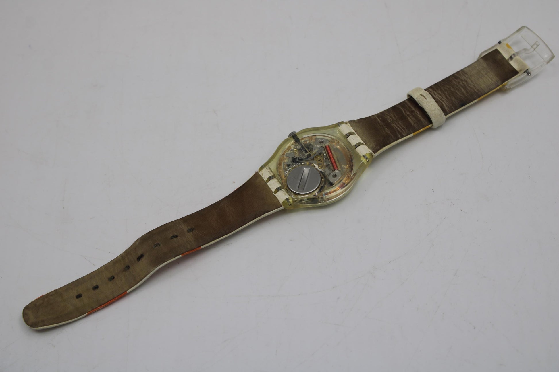 Vintage Gents Swatch 'Juicy Hours', GE402, In a Used Condition, working
