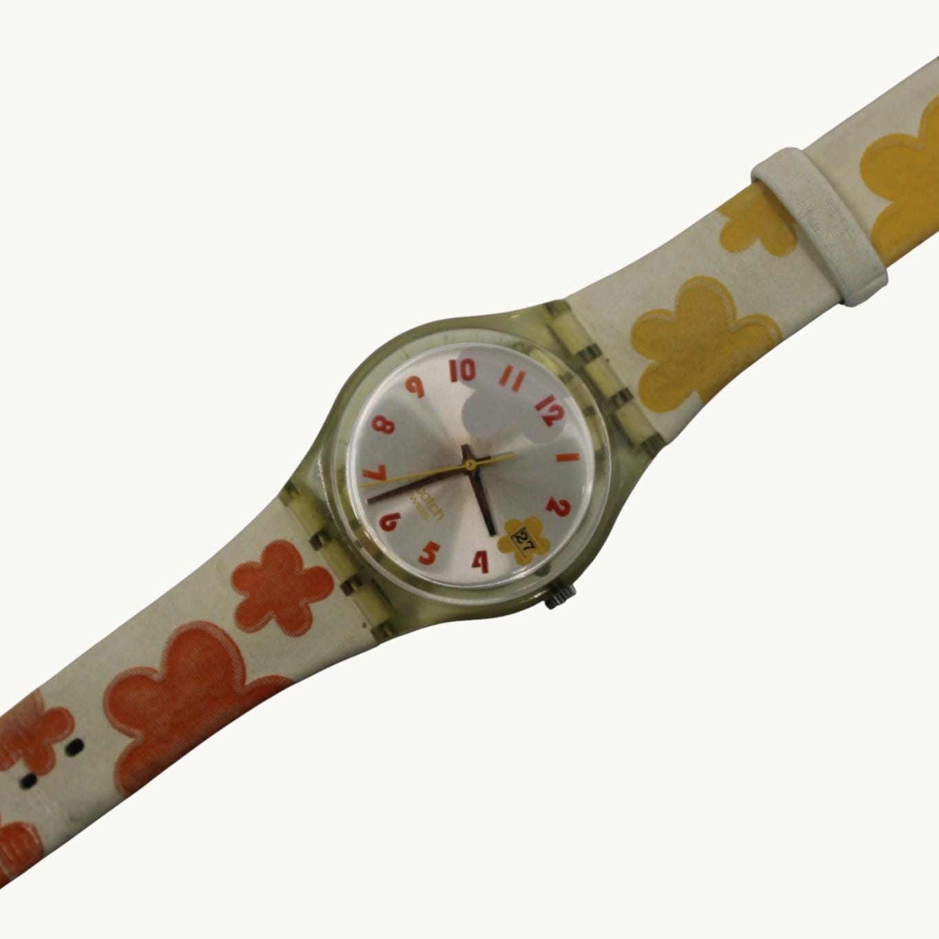 Vintage Gents Swatch 'Juicy Hours', GE402, In a Used Condition, working