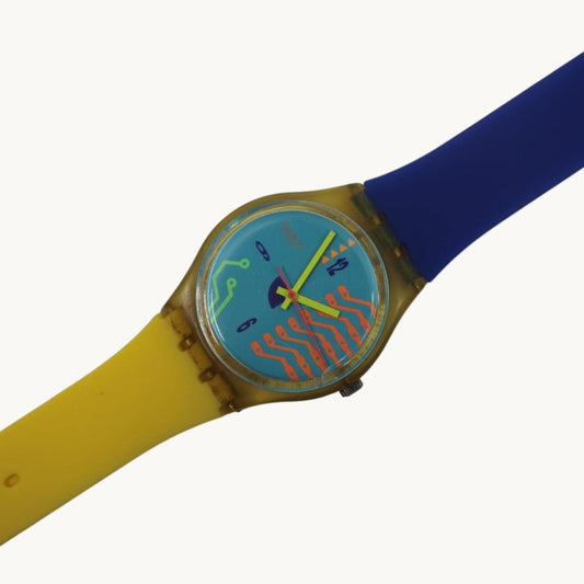 Swatch 34mm Gents, Hackers Reward, GK122, In a Used Condition, working