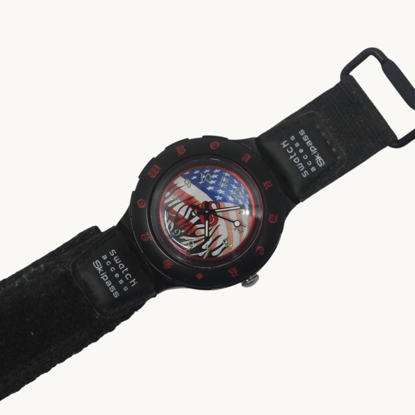 Swatch Access Scuba, Palmer, SHB100, Hook and Loop strap, Very Nice, Used Condition