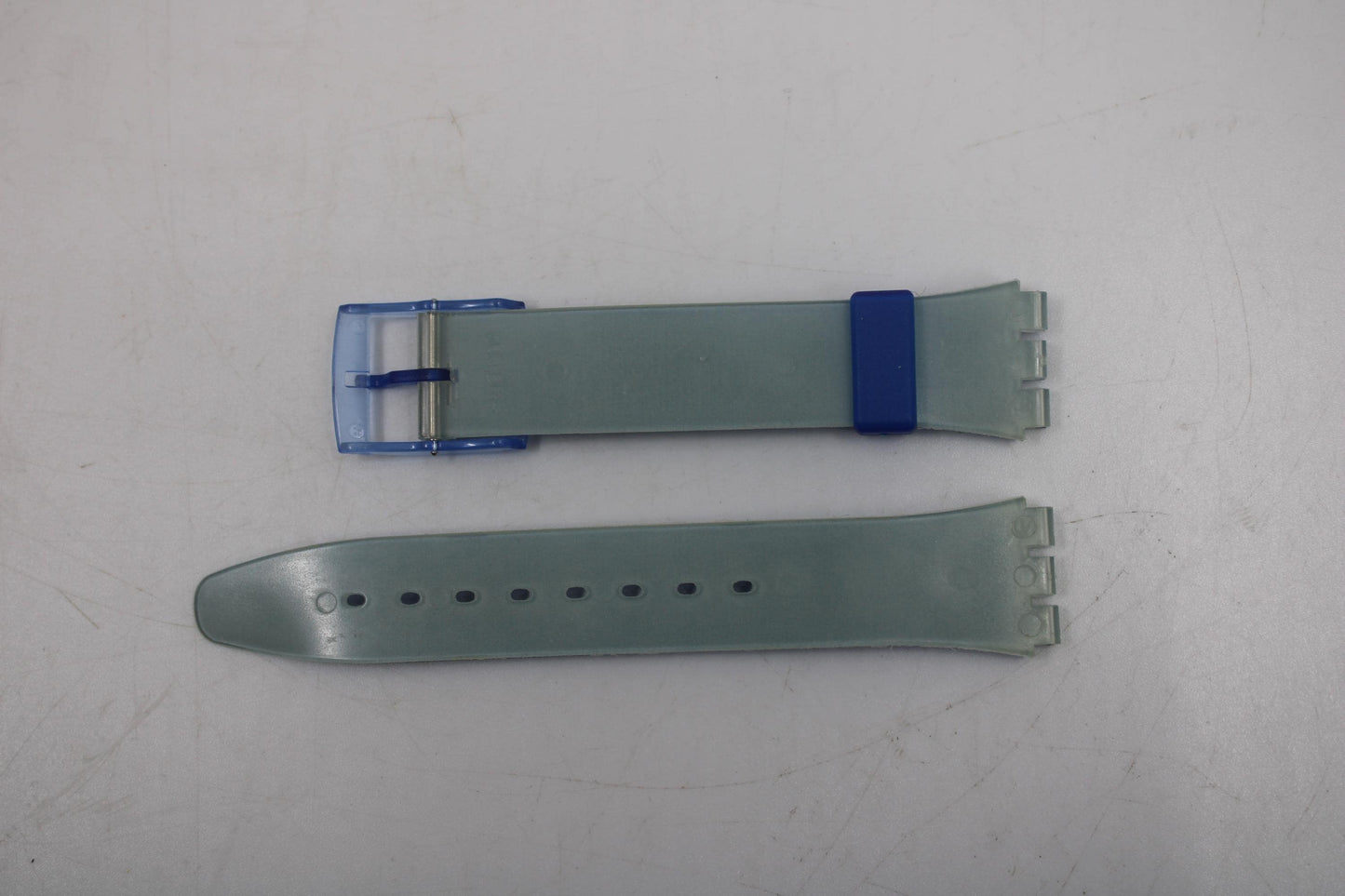 Vintage Swatch 17mm Blue Strap, Gents, New Old Stock