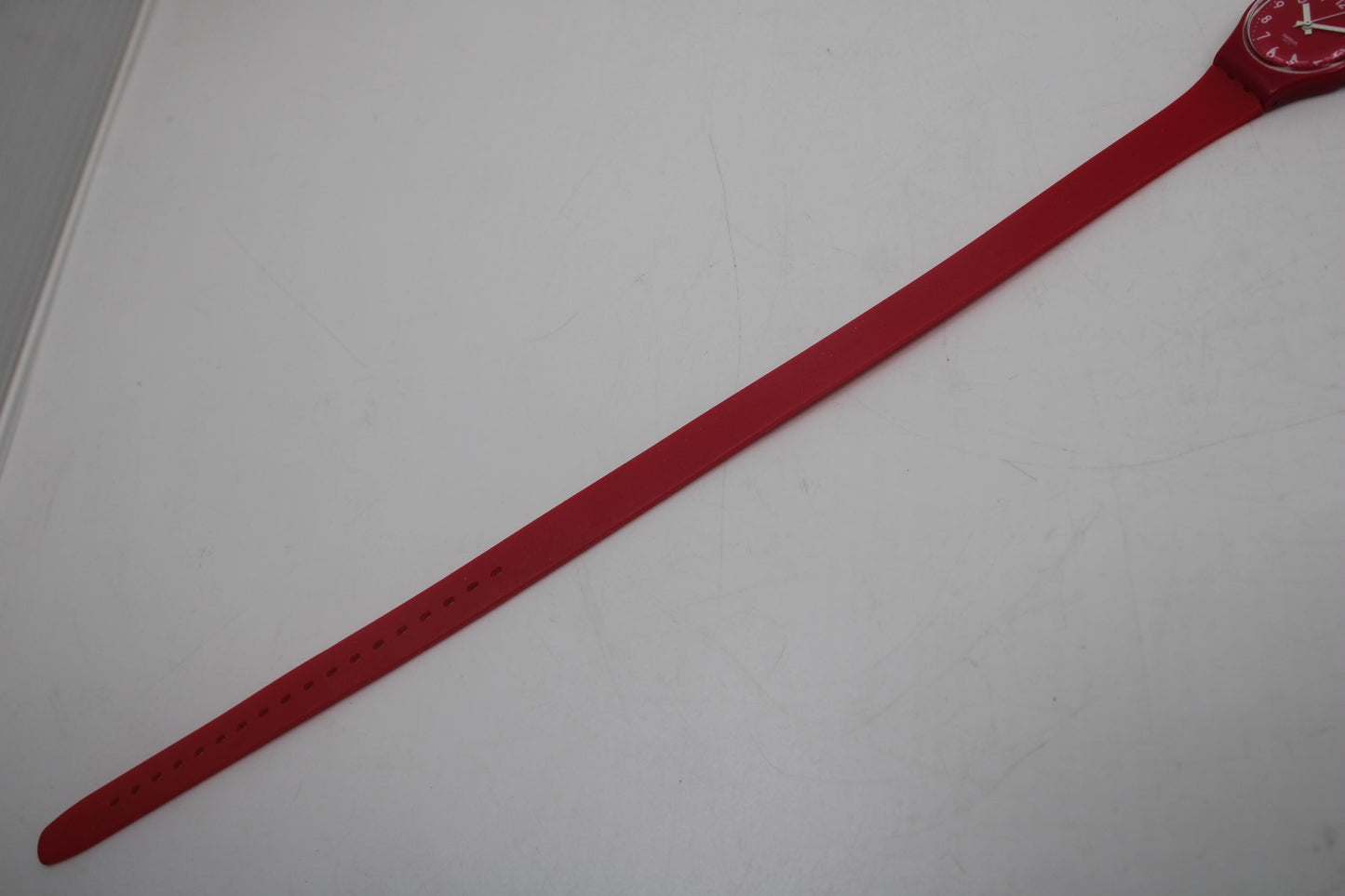 Pink Berry Vintage 25mm ladies Swatch, LR123, working fine, original long, double wrap strap