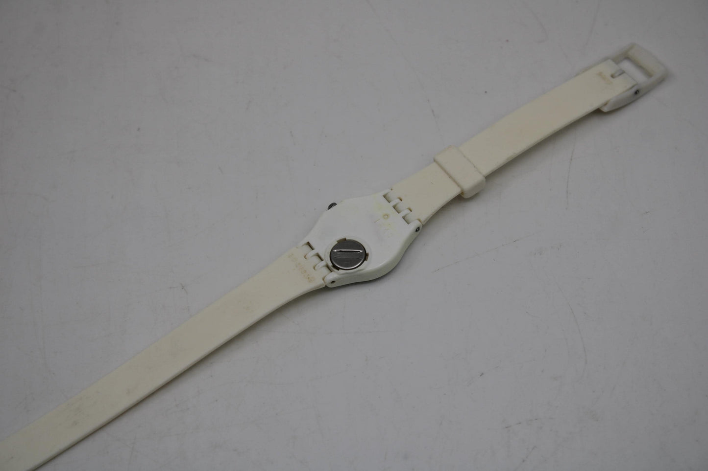 Swatch Ladies 25mm, Cool Breeze, LW134, working, original long, double wrap strap