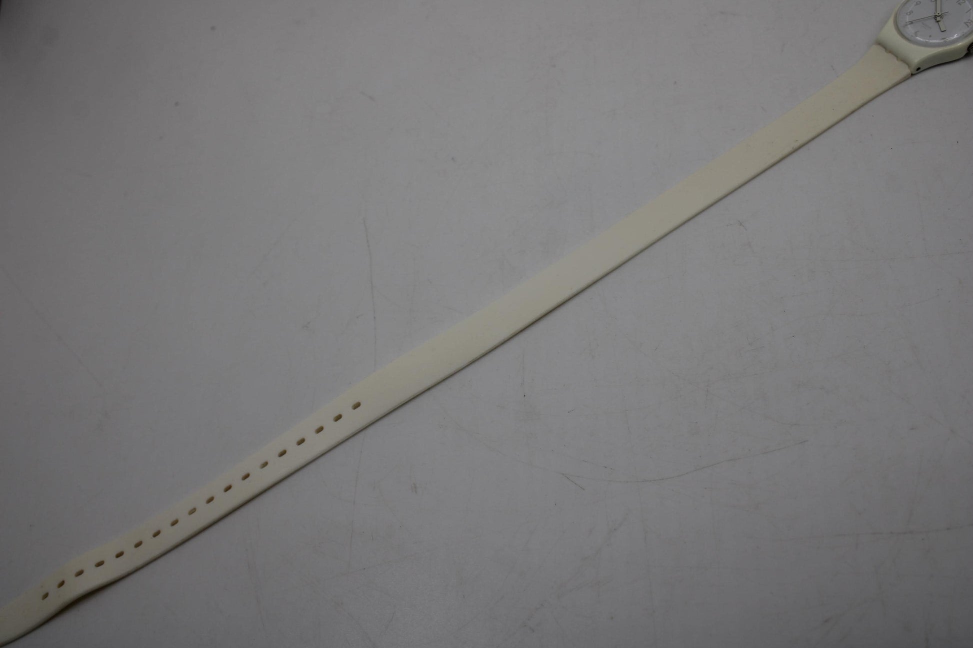 Swatch Ladies 25mm, Cool Breeze, LW134, working, original long, double wrap strap