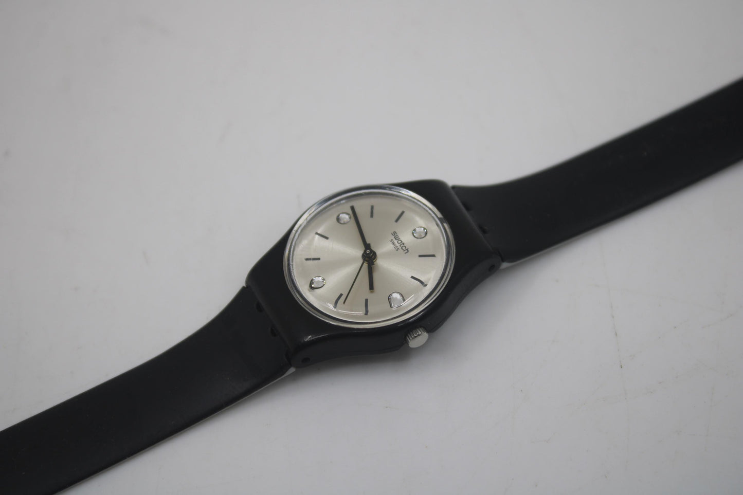 Swatch Ladies 25mm, Ton Etoile, LB177, working, original long, double wrap strap