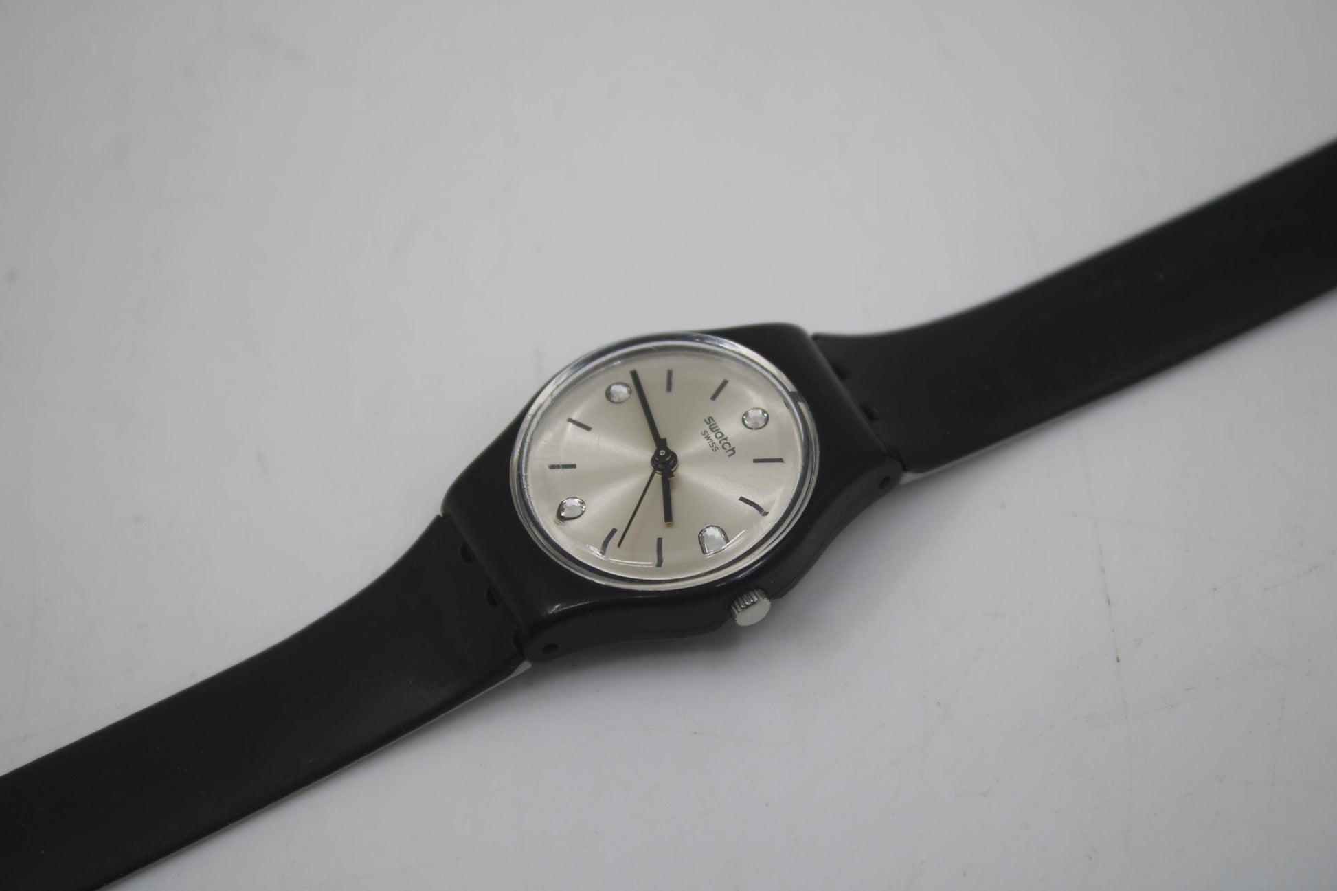 Swatch Ladies 25mm, Ton Etoile, LB177, working, original long, double wrap strap