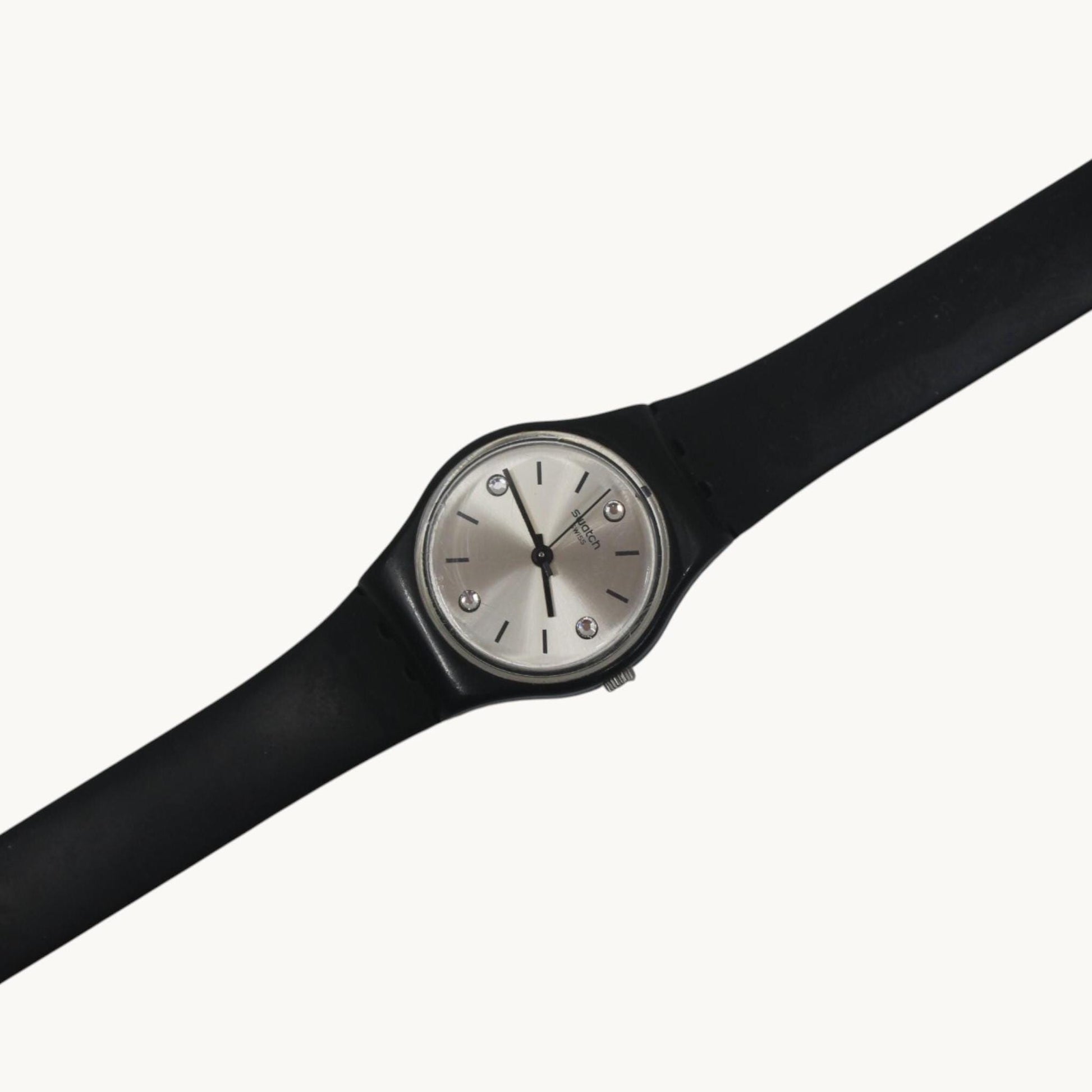 Swatch Ladies 25mm, Ton Etoile, LB177, working, original long, double wrap strap
