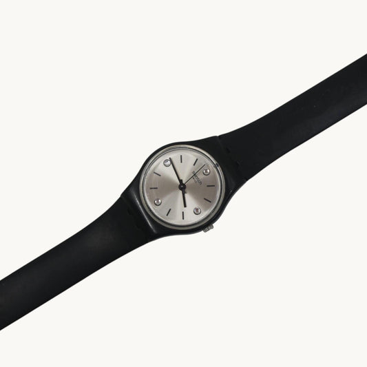 Swatch Ladies 25mm, Ton Etoile, LB177, working, original long, double wrap strap
