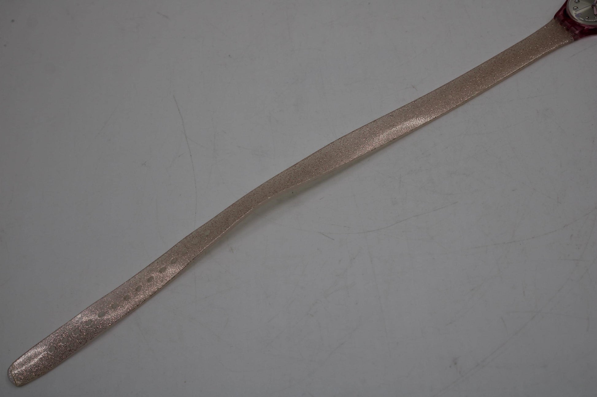 Swatch Ladies 25mm, Brillante, LP132, working, original long, double wrap strap
