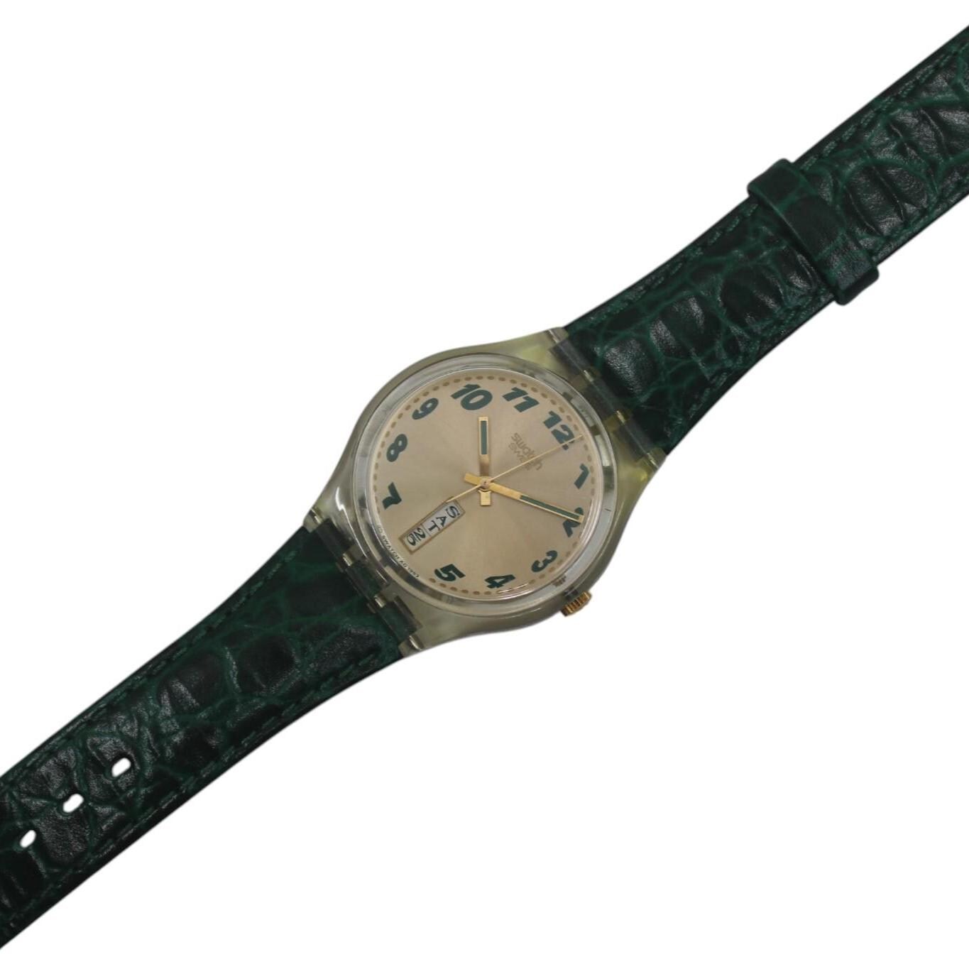 1994 Vintage Gents Swatch 'Tutto Tondo' GK711, Good, Used Condition, working, with original strap
