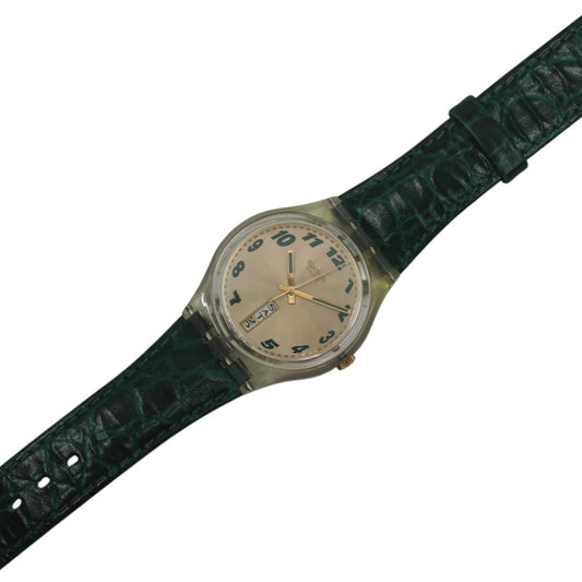 1994 Vintage Gents Swatch 'Tutto Tondo' GK711, Good, Used Condition, working, with original strap
