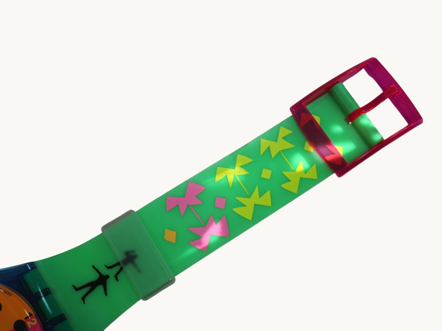 Maxi Swatch, 'Pink Hurrycane', MLN106 unique, Super Good Condition, working