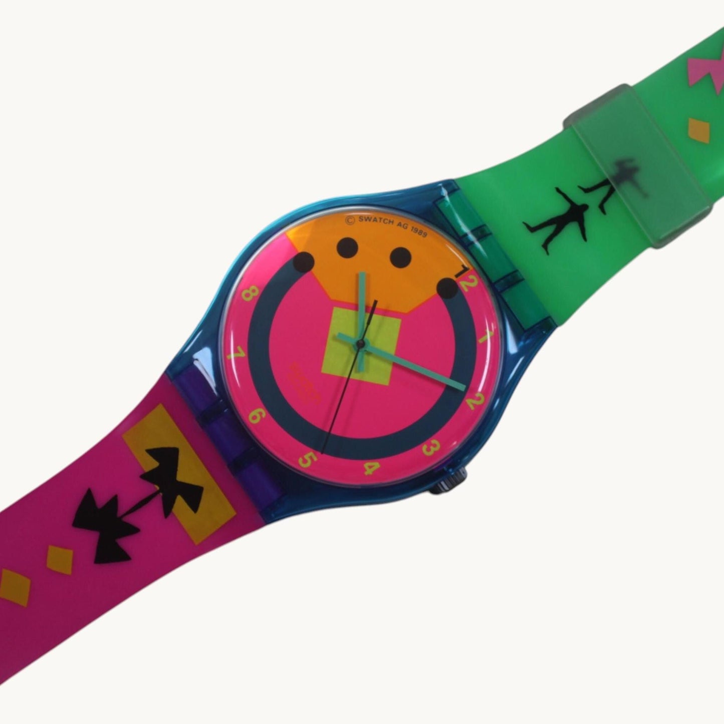 Maxi Swatch, 'Pink Hurrycane', MLN106 unique, Super Good Condition, working