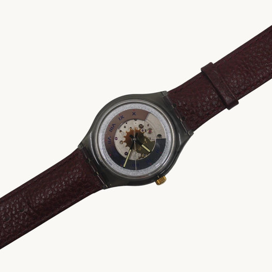 Vintage Automatic Swatch SAM100, Rubin, New Old Stock, Never Used