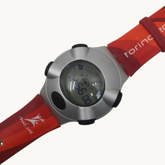Swatch Beat Irony, Olympic Special Torino YQS1002, Unused, New Old Stock, Working