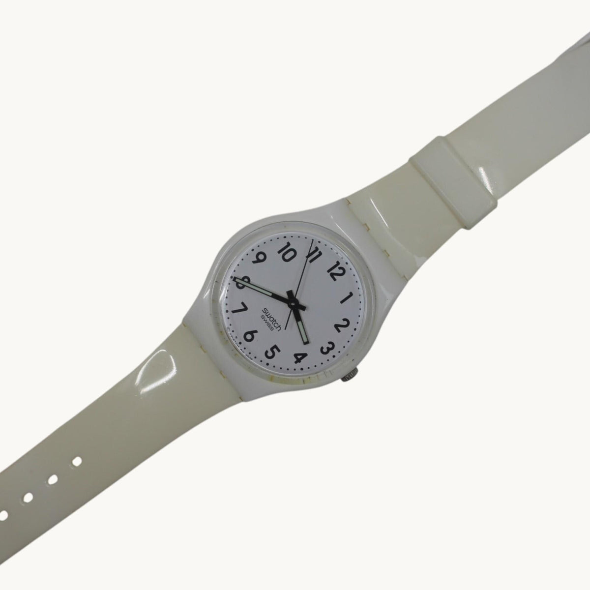 Gents 34mm Swatch, 'Just White', GW151, working