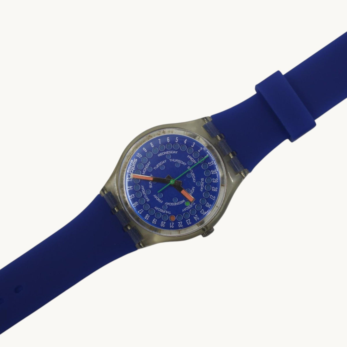 Swatch, 34mm Gents, Drop, GK708/709, Very Nice, Used Condition, Working