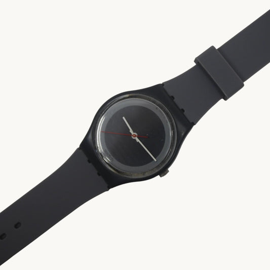 Swatch 34mm Gents, Silver Circle, GA105, VERY good condition, working