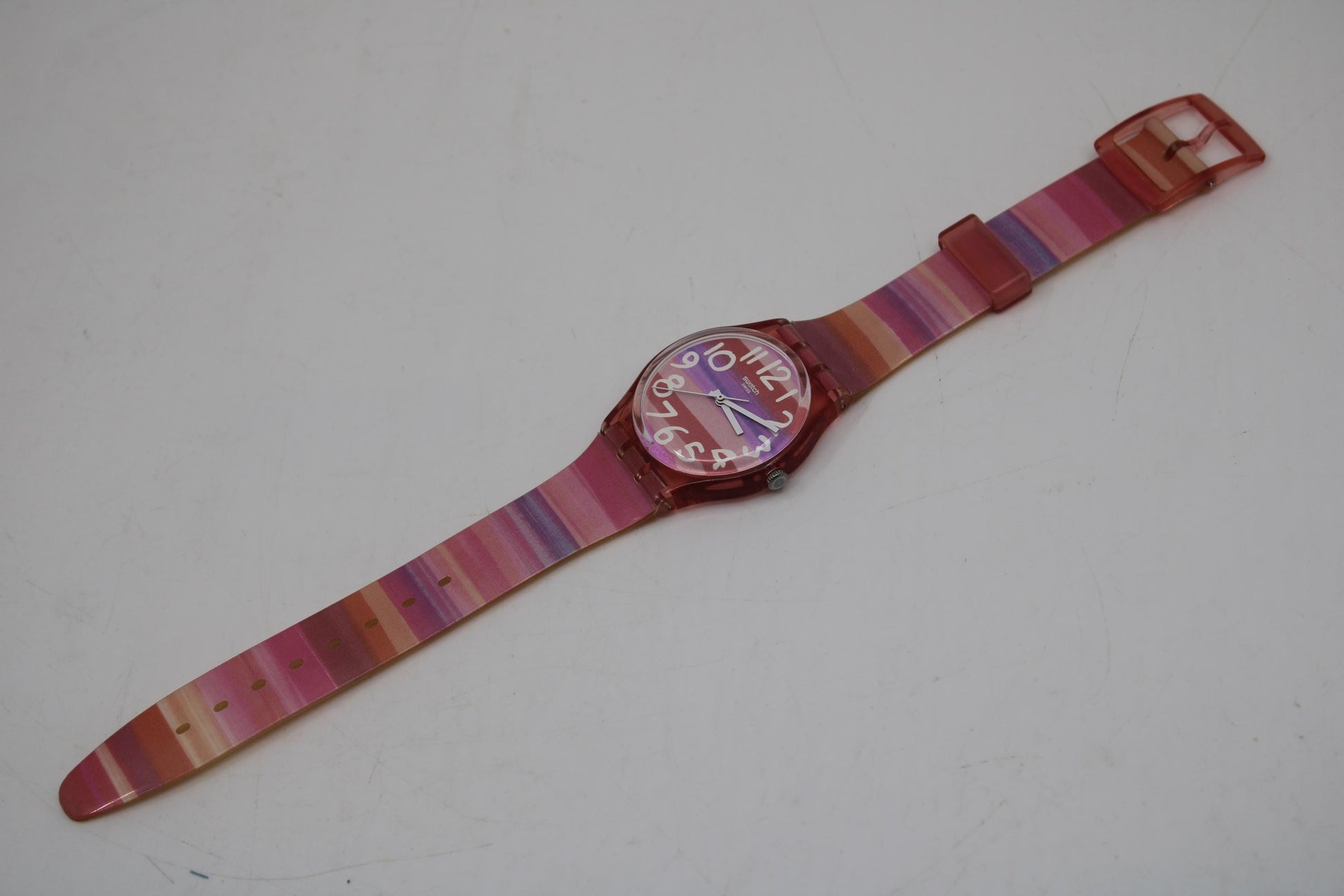 Gents 34mm Swatch watch, Astilbe, GP140, Near Mint condition, working