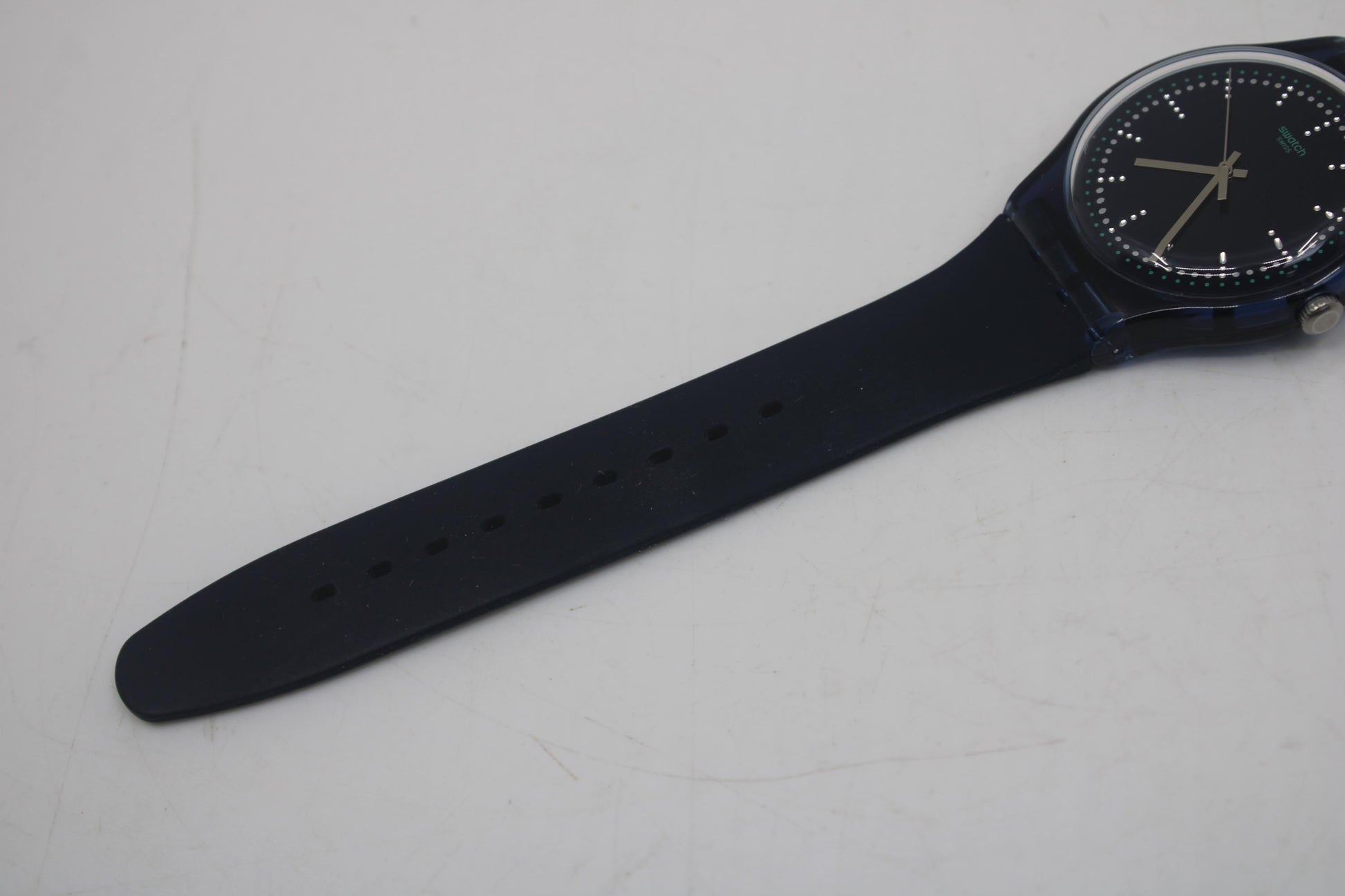 New Gents Swatch, Blue Pillow, SUON121, in MINT condition, working