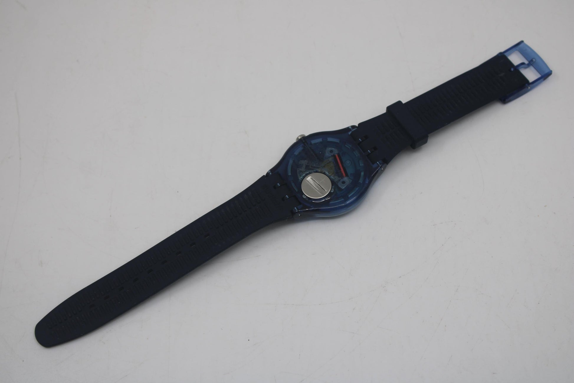 New Gents Swatch, Blue Pillow, SUON121, in MINT condition, working