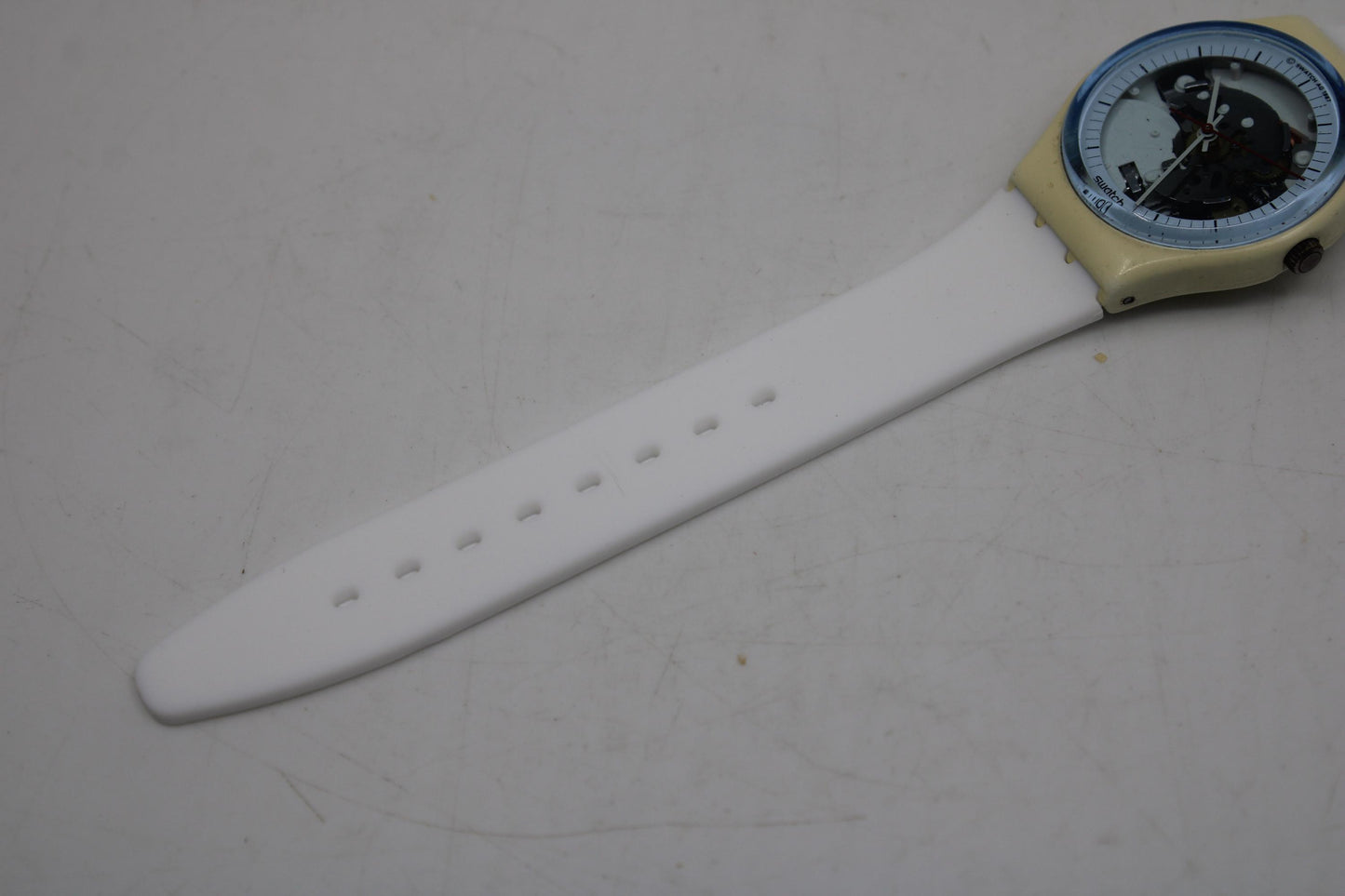 Swatch 34mm Gents, White Knight, GW110, nice, used condition
