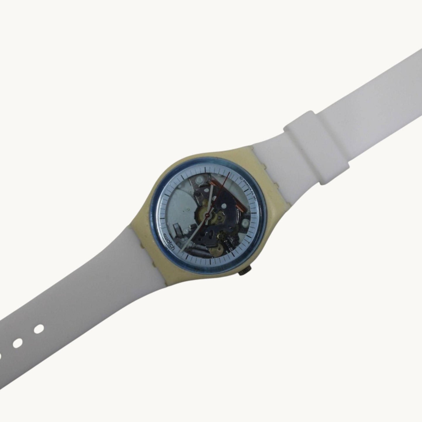 Swatch 34mm Gents, White Knight, GW110, nice, used condition