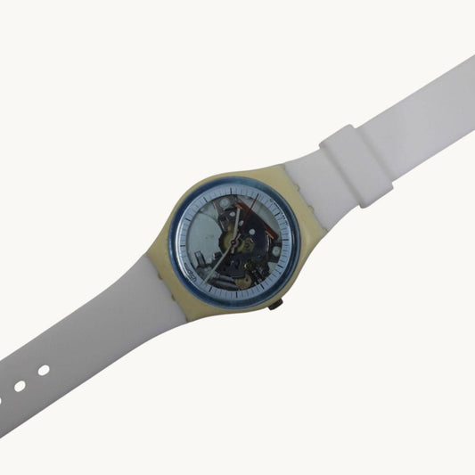 Swatch 34mm Gents, White Knight, GW110, nice, used condition