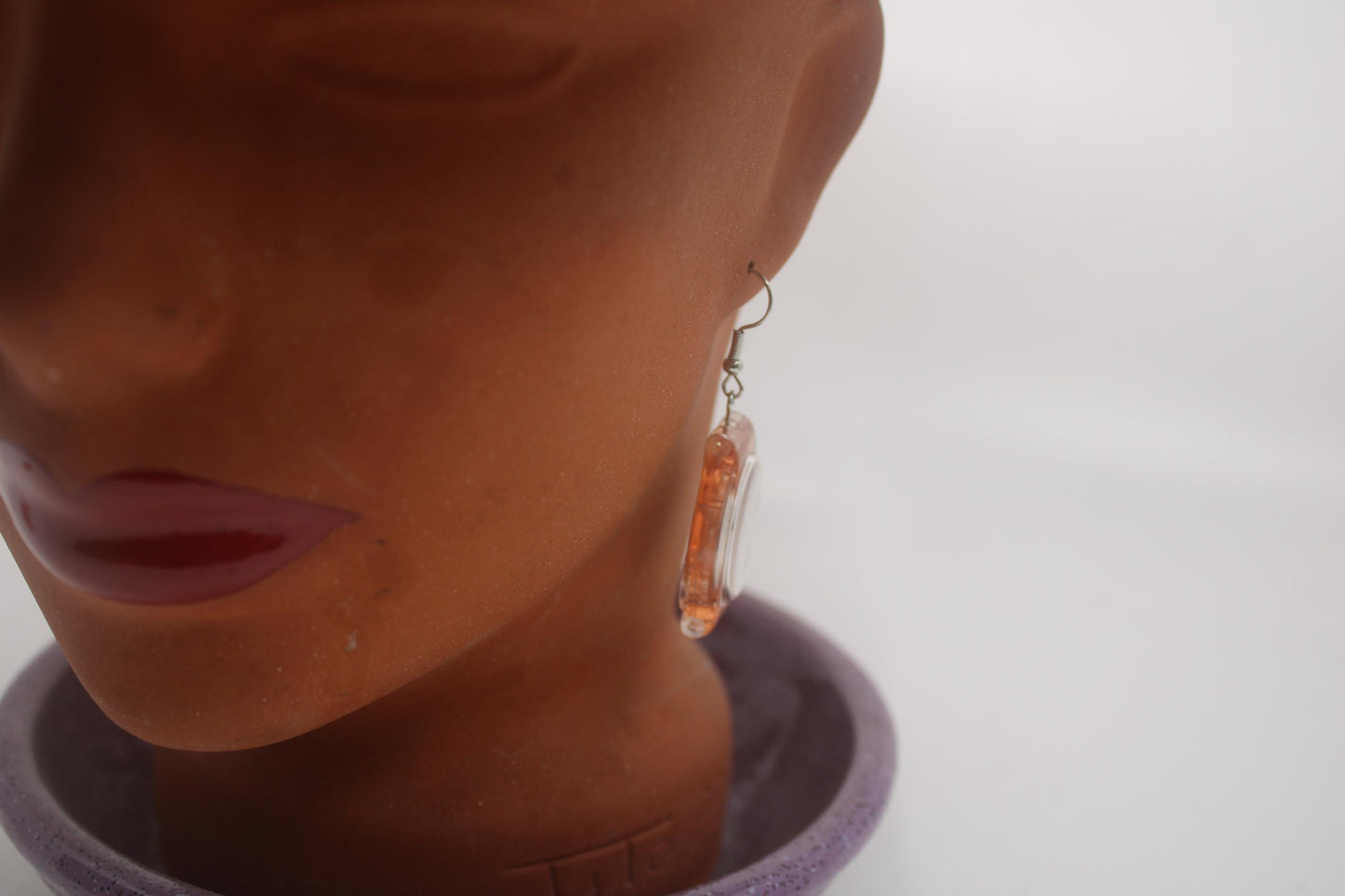Swatch ear rings made from recycled 25mm ladies Swatch, set of 2