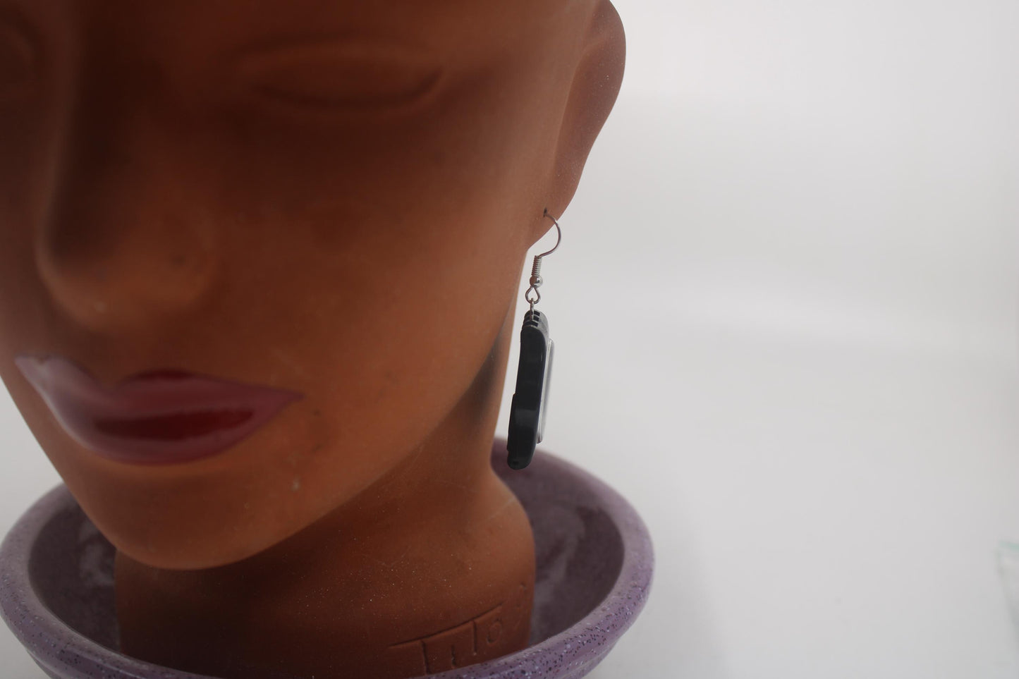 Swatch ear rings made from recycled 25mm ladies Swatch, set of 2
