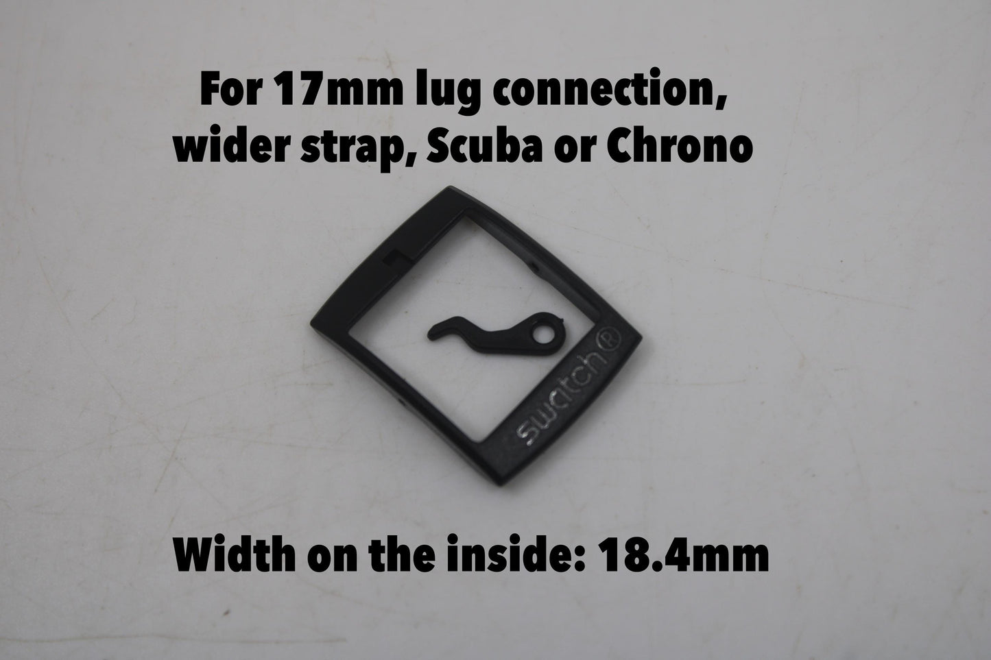 Vintage Original Swatch Buckle + pin ONLY, for 17mm lug connection, Scuba or Automatic, BLACK