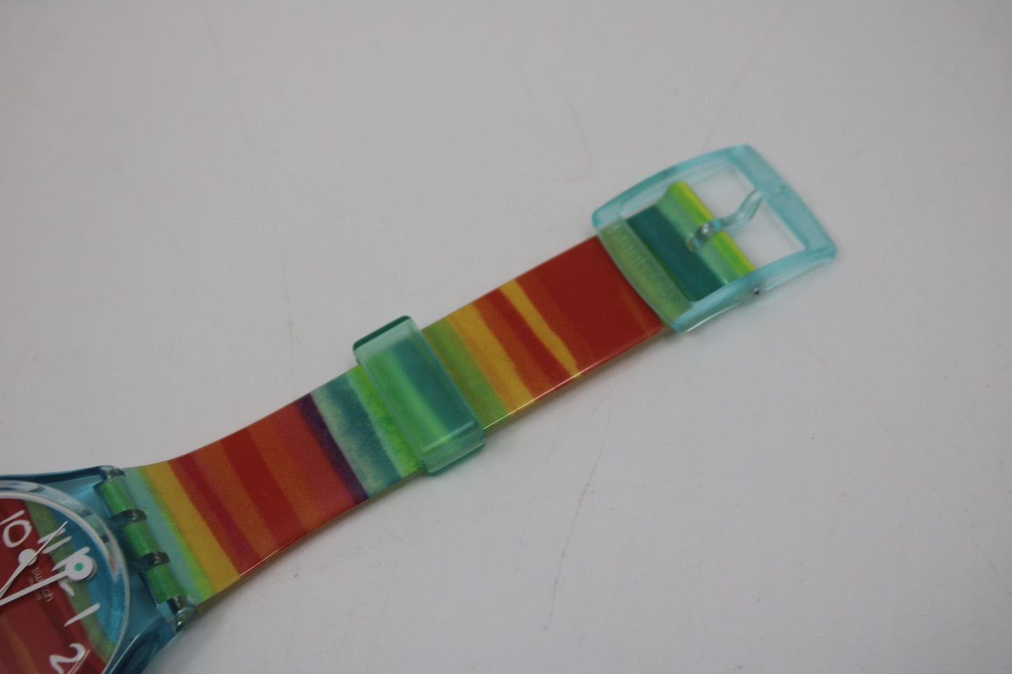 Gents 34mm Swatch watch, Color the Sky, GS124, new and unused