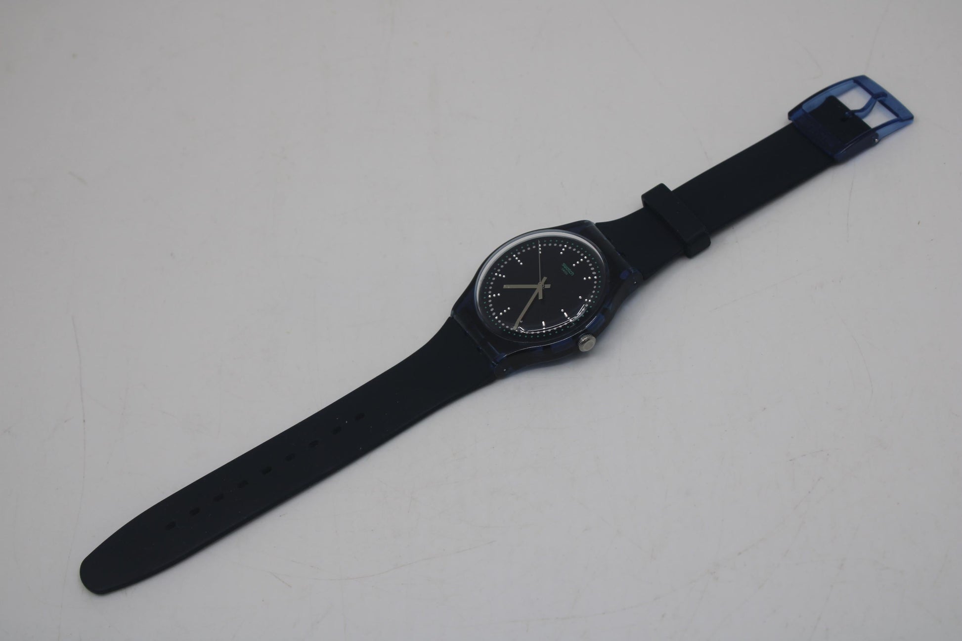 New Gents Swatch, Blue Pillow, SUON121, in MINT condition, working