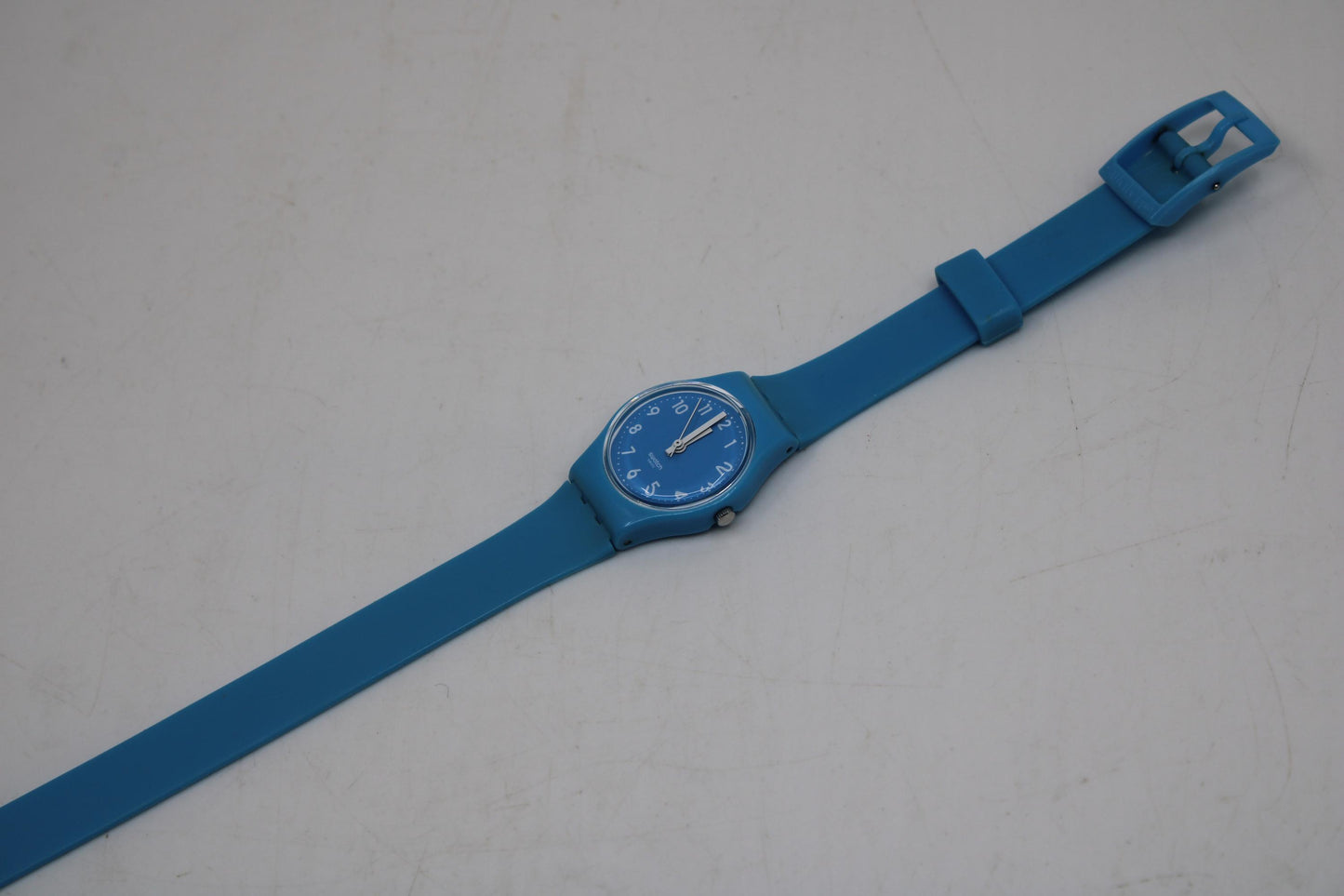 Swatch Ladies 25mm, Lady Cyan, LS112, working, near mint condition