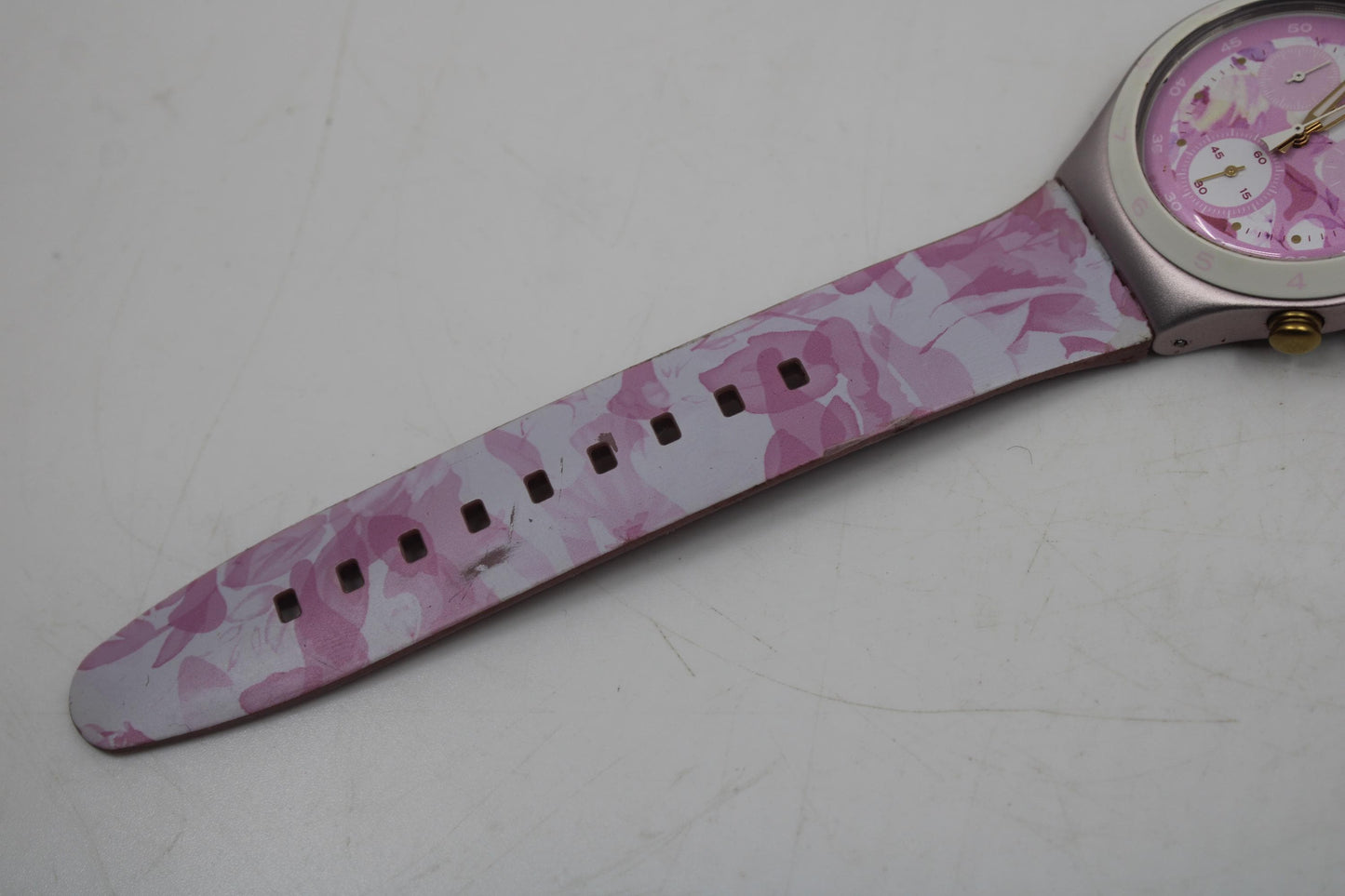 Swatch Irony Chrono, Rose Jungle , YCP1001 , Near Mint Condition
