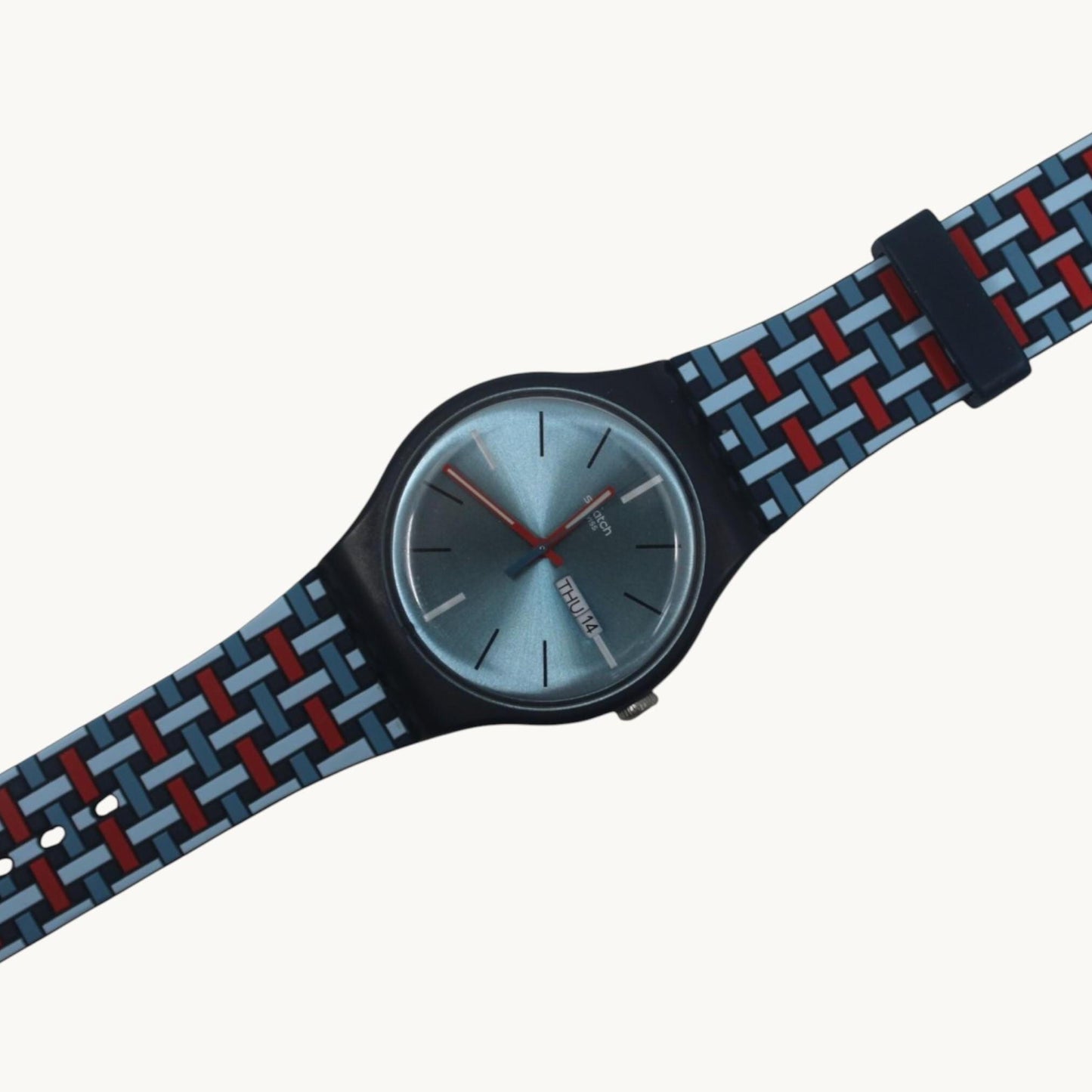 New Gents 41mm Swatch, Wovering, SUON710, in MINT condition, working