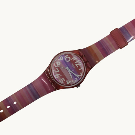 Gents 34mm Swatch watch, Astilbe, GP140, Near Mint condition, working