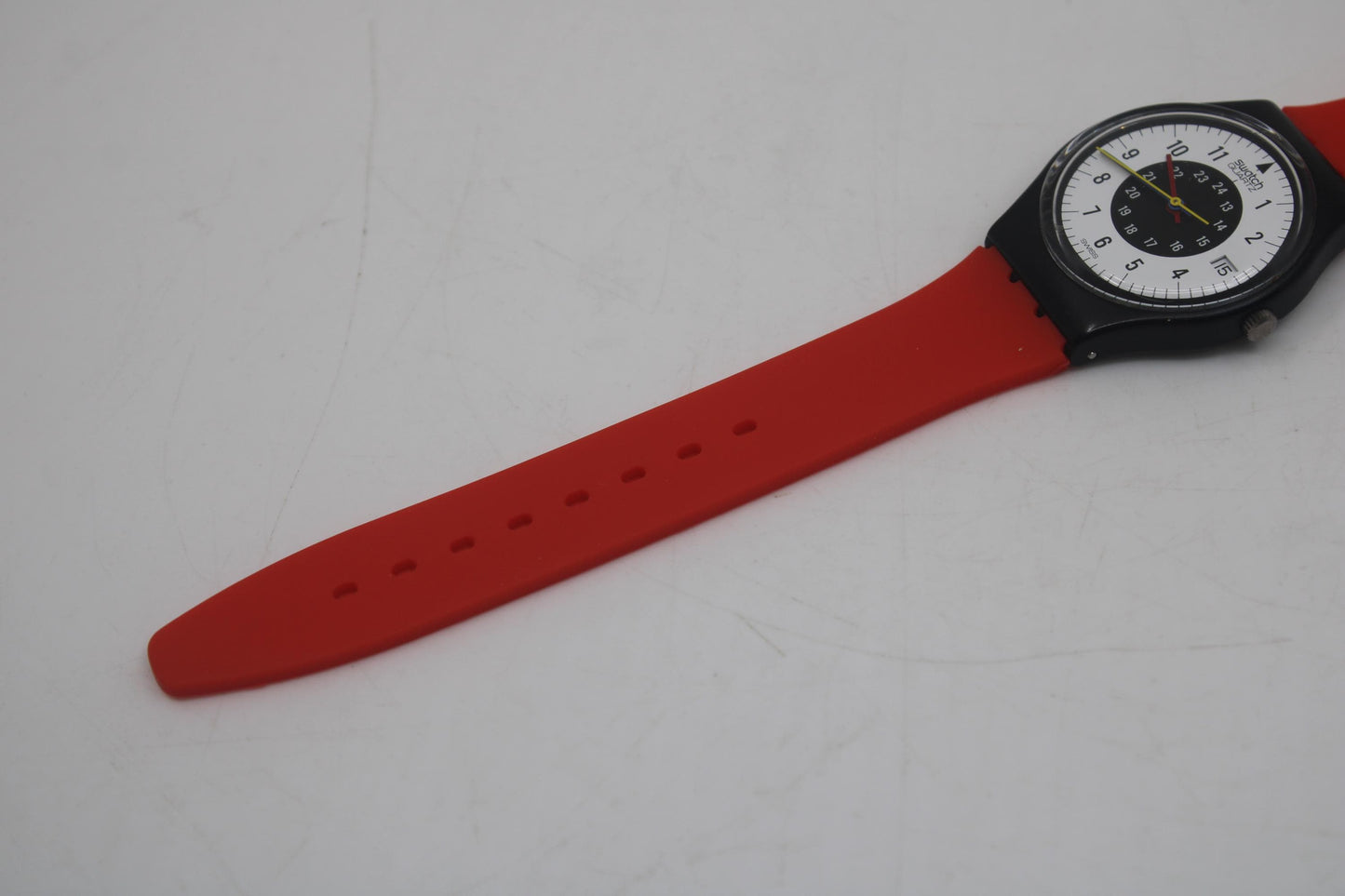 1984 Vintage Gents Swatch, Chrono Tech, GB403, Near Mint Condition, new strap