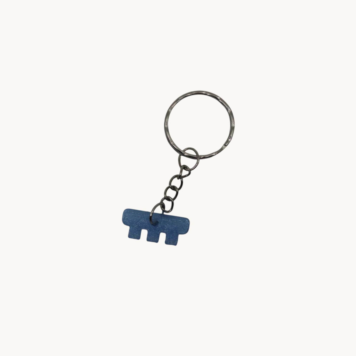 Unique 3D printed keyring adapter for 17mm Swatch watch, TRANSLUCENT
