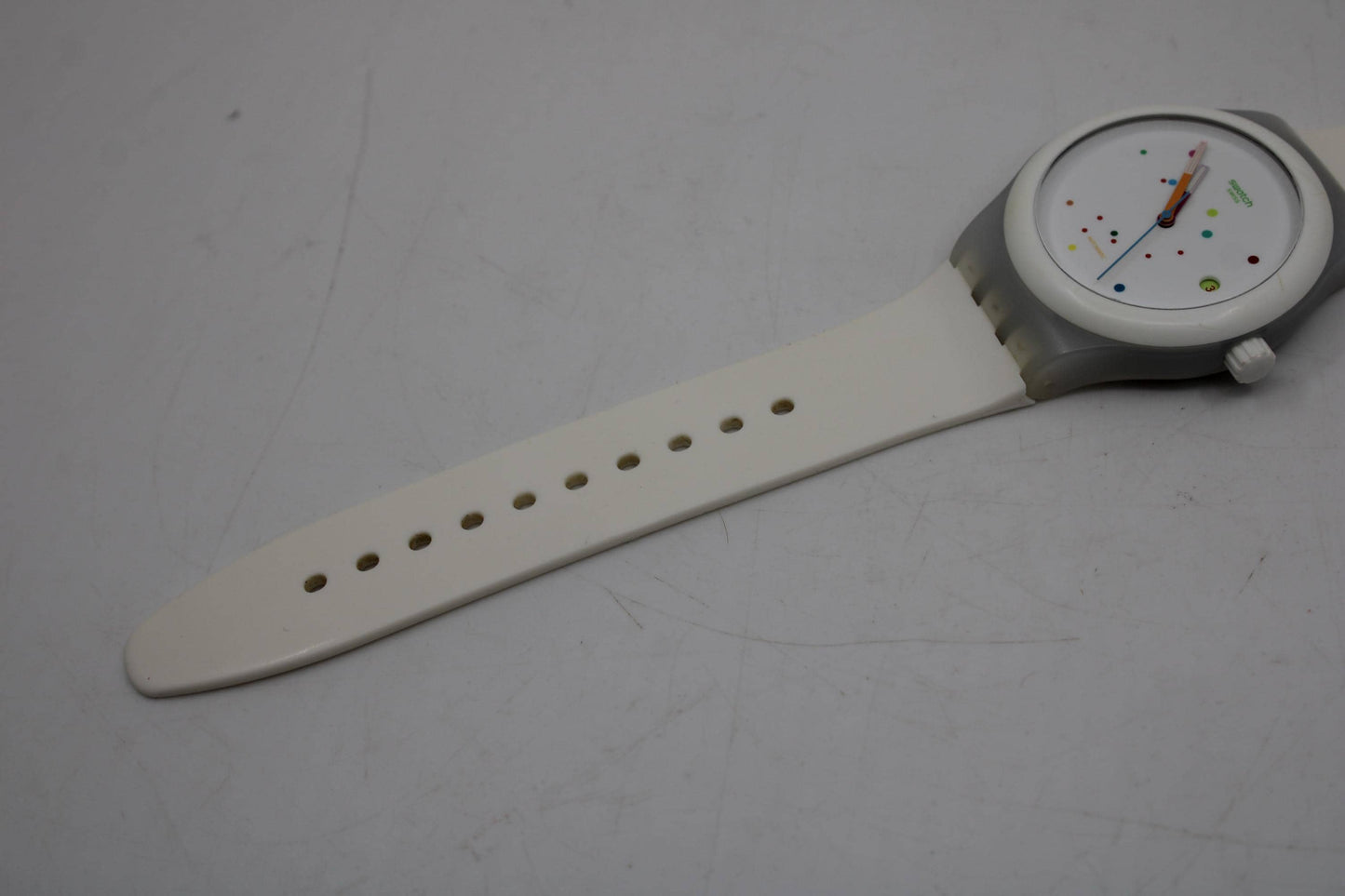 Swatch Sistem 51, System White, SUTW400, Nice Used Condition, Swatch Automatic, 42mm diameter