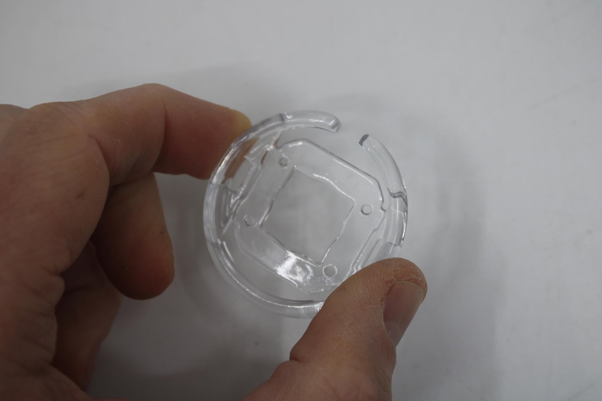 Pop Swatch Ring, Transparent, 3D printed