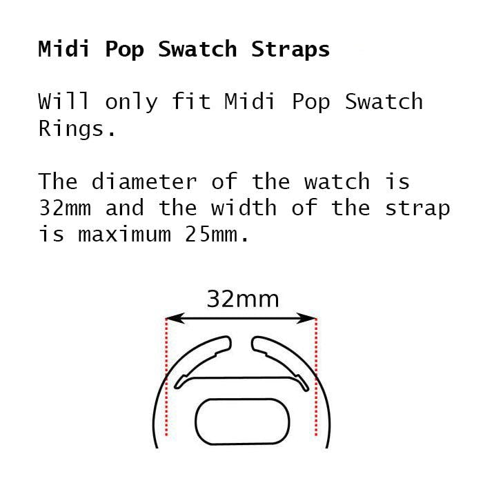 Unique, Vintage Pop Swatch Midi Keychain, wear your Pop Swatch in your pocket