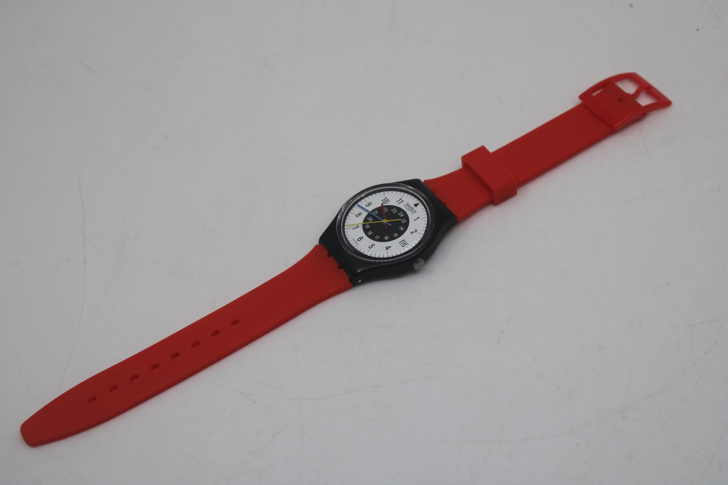 1984 Vintage Gents Swatch, Chrono Tech, GB403, Near Mint Condition, new strap