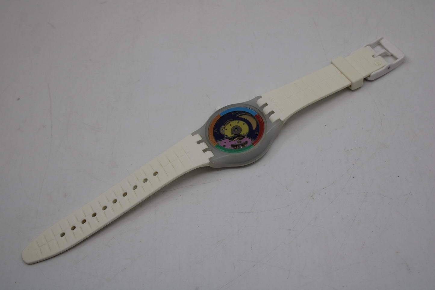 Swatch Sistem 51, System White, SUTW400, Nice Used Condition, Swatch Automatic, 42mm diameter