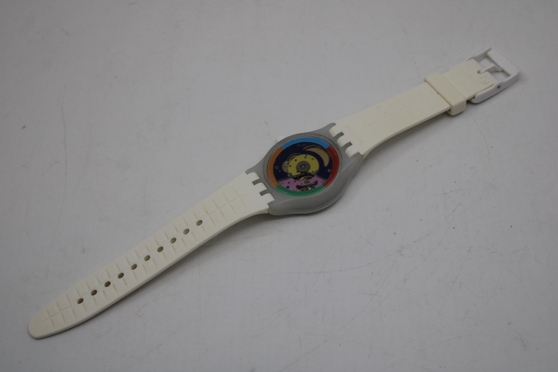Swatch Sistem 51, System White, SUTW400, Nice Used Condition, Swatch Automatic, 42mm diameter